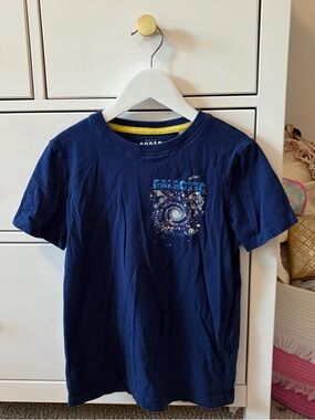 Mini Boden Galactic Space Graphic Tee Size 9-10